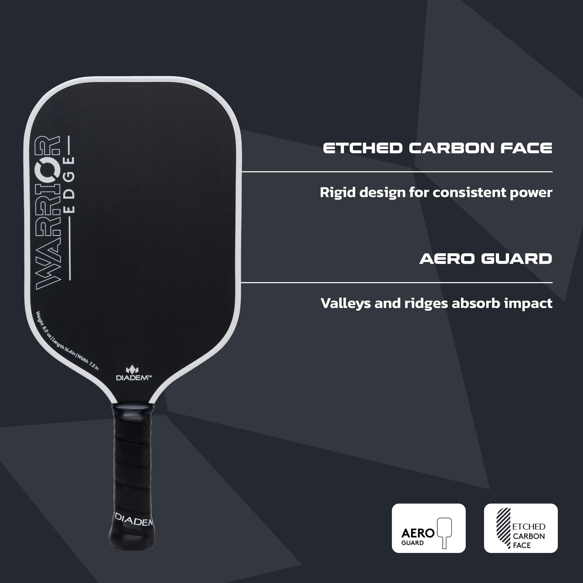 Amazon | Diadem Warrior Edge ピックルボールパドル USAPA承認済み